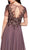 Embellished Illusion Jewel A-Line Dress