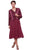 Strapless V-Neck Tea Length Dress with Jacket