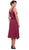 Strapless V-Neck Tea Length Dress with Jacket