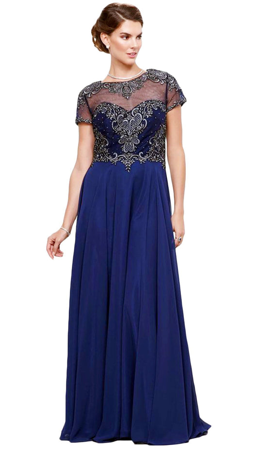 Beaded Embellished A-Line Gown