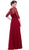 Embroidered Bateau Neck A-Line Gown