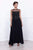 Nox Anabel 5146 Beaded illusion Jewel Neck A-Line Dress in Black