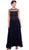 Nox Anabel - 5146 Beaded illusion Jewel Neck A-Line Dress