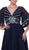 Beaded V-neck Evening Dress