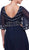 Beaded V-neck Evening Dress