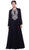 Embroidered Jewel Neck A-Line Dress