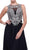 Embroidered Jewel Neck A-Line Dress