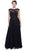 Nox Anabel - 5149 Embellished Bateau Neck A-Line Dress