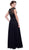 Embellished Bateau Neck A-Line Dress
