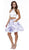 Nox Anabel - 6222 Two-Piece Halter Floral Print Cocktail Dress