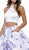 Nox Anabel - 6222 Two-Piece Halter Floral Print Cocktail Dress