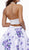Nox Anabel - 6222 Two-Piece Halter Floral Print Cocktail Dress