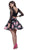 Nox Anabel - 6223 Two-Piece Lace Illusion Long Sleeve Cocktail Dress
