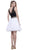 Nox Anabel - 6224 Two-Piece Lace Bateau Flutter Cocktail Dress