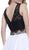 Two-Piece Lace Bateau Flutter Cocktail Dress