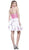 Embroidered High Halter Cocktail Dress