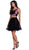 Embroidered Two-Piece Short A-line Dress