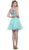 Embroidered Two-Piece Short A-line Dress