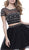 Nox Anabel - 6229 Two Piece Illusion Bateau Tulle Cocktail Dress