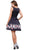 Chic Floral-Printed Bateau Cocktail Dress