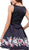 Chic Floral-Printed Bateau Cocktail Dress