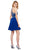High Illusion Racerback Bejeweled Cocktail Dress