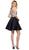 Nox Anabel - 6243 High Halter Illusion Lattice Cocktail Dress