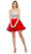 Embroidered Laced Up Tulle Cocktail Dress