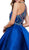 Bejeweled Illusion Halter Satin Dress