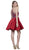 Bejeweled Illusion Halter Satin Dress