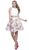 Beaded Two-Piece A-Line Cocktail Dress