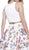 Beaded Two-Piece A-Line Cocktail Dress