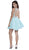 Embellished Halter Illusion Chiffon Dress