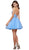 Two-Piece Halter Beaded Bodice Dress