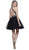 High Halter Keyhole Embellished Dress