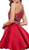 Ornate High Halter Illusion Cocktail Dress