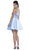 Ornate High Halter Illusion Cocktail Dress