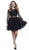 Two Piece Lace Long Sleeve Short Party Dress