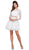 Two Piece Lace Long Sleeve Short Party Dress
