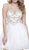 Bead-Embellished Illusion Cocktail Dress