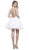 Bead-Embellished Illusion Cocktail Dress