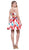 Nox Anabel Stunning Bateau Floral A-Line Cocktail Dress 6280 In Floral