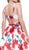 Stunning Bateau Floral A-Line Cocktail Dress