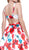 Nox Anabel - 6280 Stunning Bateau Floral A-Line Cocktail Dress