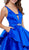 Sleeveless Peplum Cocktail Dress