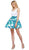 Nox Anabel - 6284 Sweetheart Floral A-Line Cocktail Dress