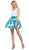 Sweetheart Floral A-Line Cocktail Dress
