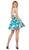 Sweetheart Floral A-Line Cocktail Dress