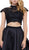 Two Piece Embellished A-line Cocktail Dress