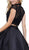 Two Piece Embellished A-line Cocktail Dress